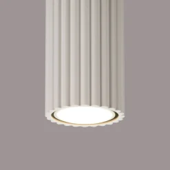 Plafondlamp Karbon Tube 1-Lichts Beige - Giga Meubel