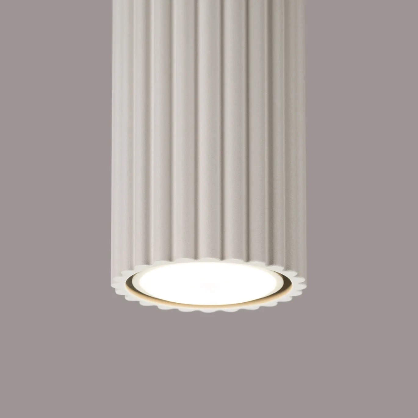 Plafondlamp Karbon Tube 1-Lichts Beige - Giga Meubel