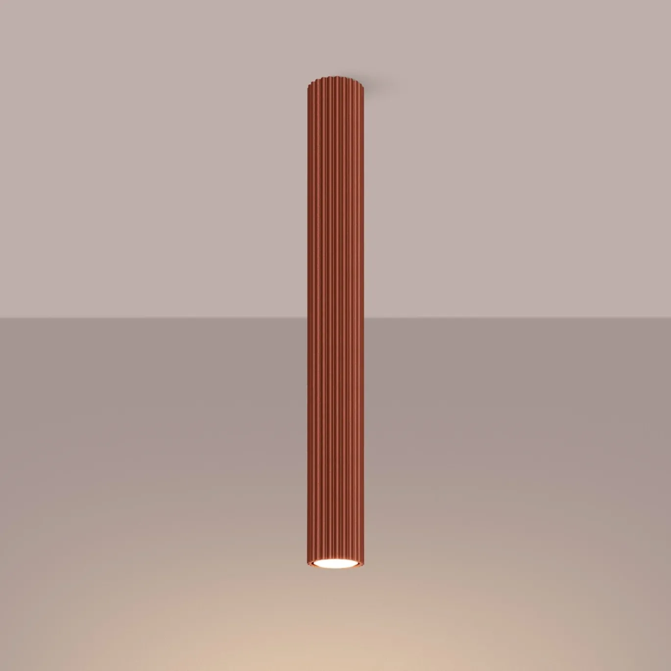 Plafondlamp Karbon Tube 1-Lichts Oker - Giga Meubel