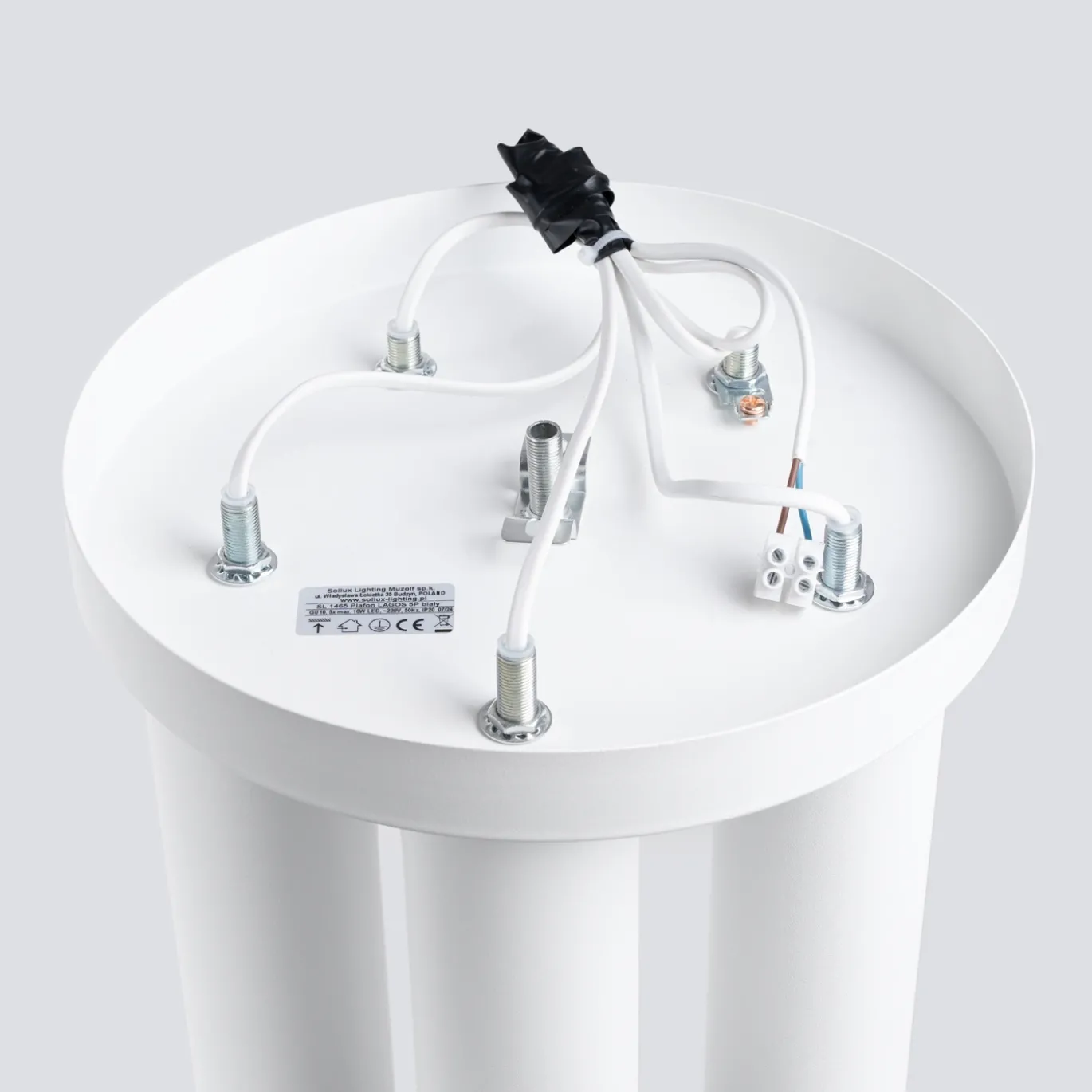 Plafondlamp Lagos 5-Lichts Wit - Giga Meubel