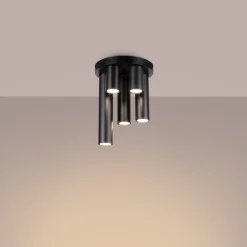 Plafondlamp Lagos 5-Lichts Zwart - Giga Meubel