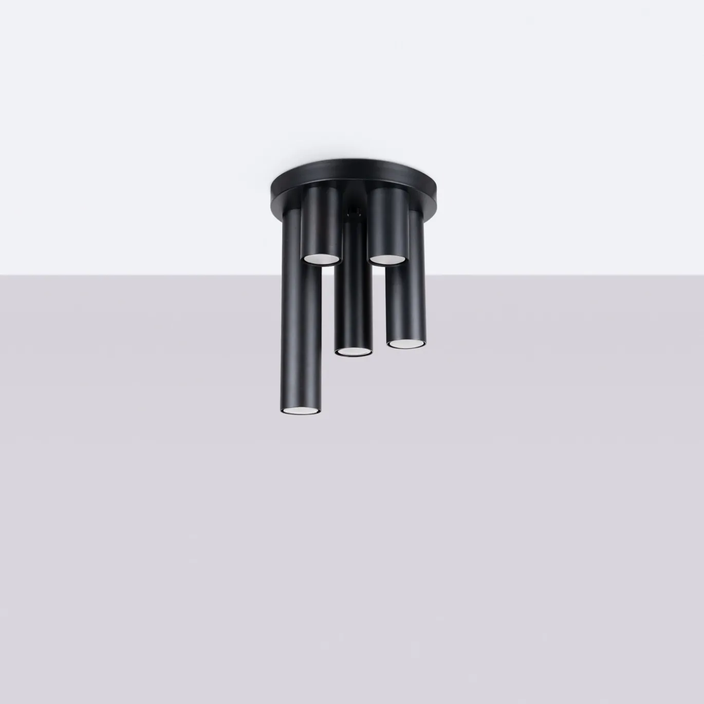 Plafondlamp Lagos 5-Lichts Zwart - Giga Meubel