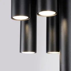 Plafondlamp Lagos 5-Lichts Zwart - Giga Meubel