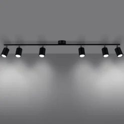 Plafondlamp Lemmi 6-Lichts Zwart - Giga Meubel