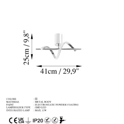 Plafondlamp Likma Chrome