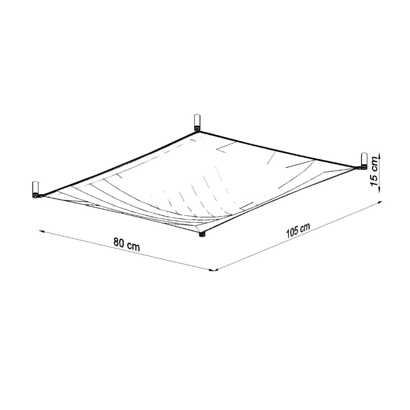 Plafondlamp Luna Wit 105x80cm - Giga Meubel