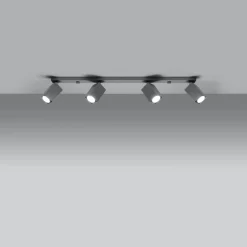 Plafondlamp Merida 4-Lichts Grijs - Giga Meubel