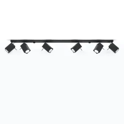 Plafondlamp Merida 6-Lichts Zwart - Giga Meubel