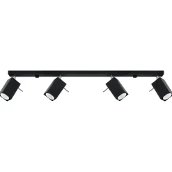 Plafondlamp Merida 4-Lichts Zwart - Giga Meubel