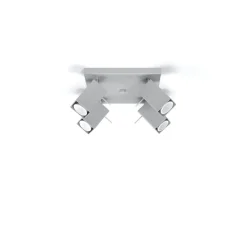Plafondlamp Merida Vierkant Grijs 4-Lichts - Giga Meubel
