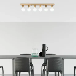 Plafondlamp Mirro 6-Lichts Goud