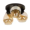 Plafondlamp Mix 3-lichts Amber Glas - Giga Meubel