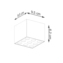 Plafondlamp Ozzy Zwart LED - Giga Meubel