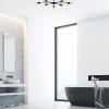 Plafondlamp Ray 8-Lichts Zwart
