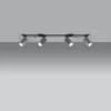 Plafondlamp Ring 4-Lichts Grijs - Giga Meubel