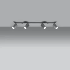 Plafondlamp Ring 4-Lichts Grijs - Giga Meubel