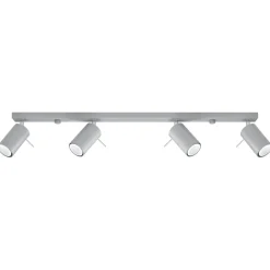 Plafondlamp Ring 4-Lichts Grijs - Giga Meubel