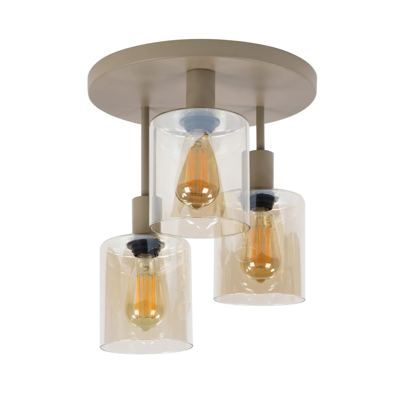 Plafondlamp Sepiora 3-Lichts Beige - Giga Meubel