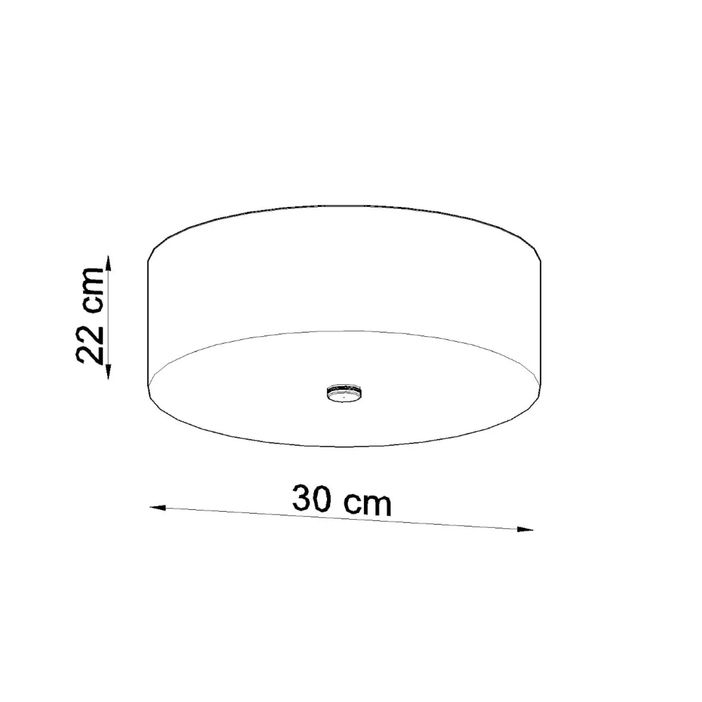 Plafondlamp Skala Wit Ø30cm - Giga Meubel