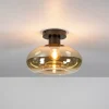 Plafondlamp Soll 1-lichts Amber Glas - Giga Meubel