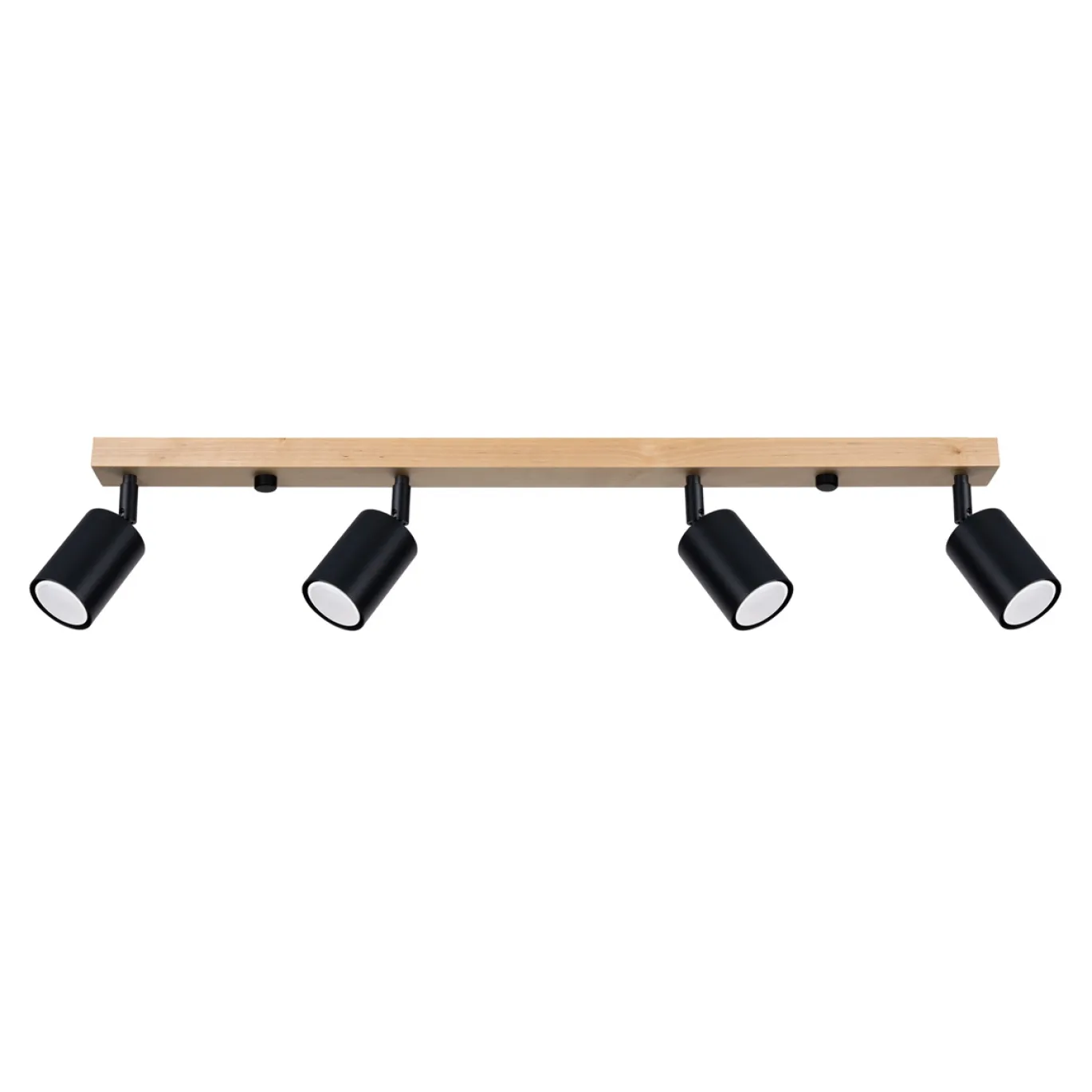 Plafondlamp Verdo 4-Lichts Zwart - Giga Meubel