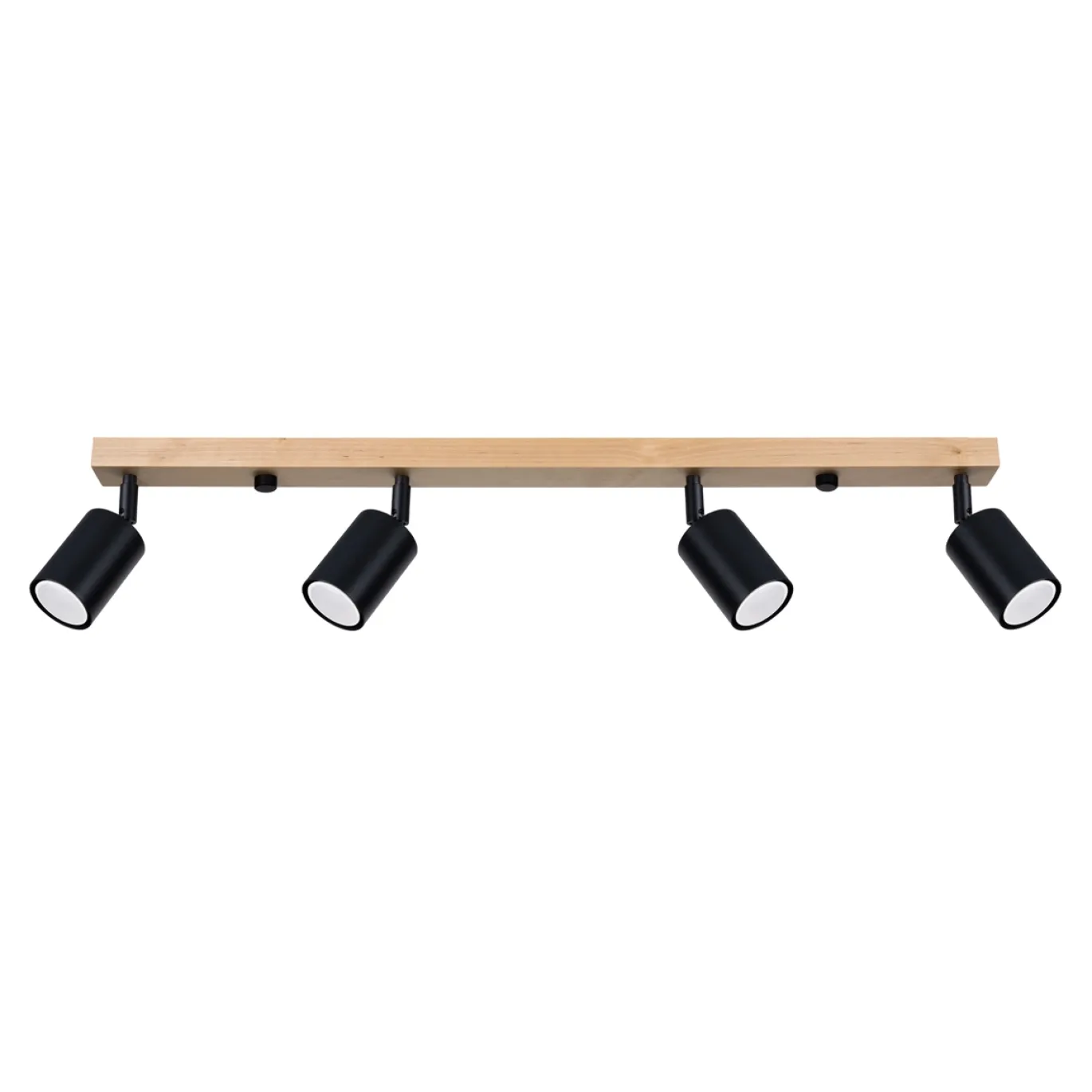 Plafondlamp Verdo 4-Lichts Zwart - Giga Meubel