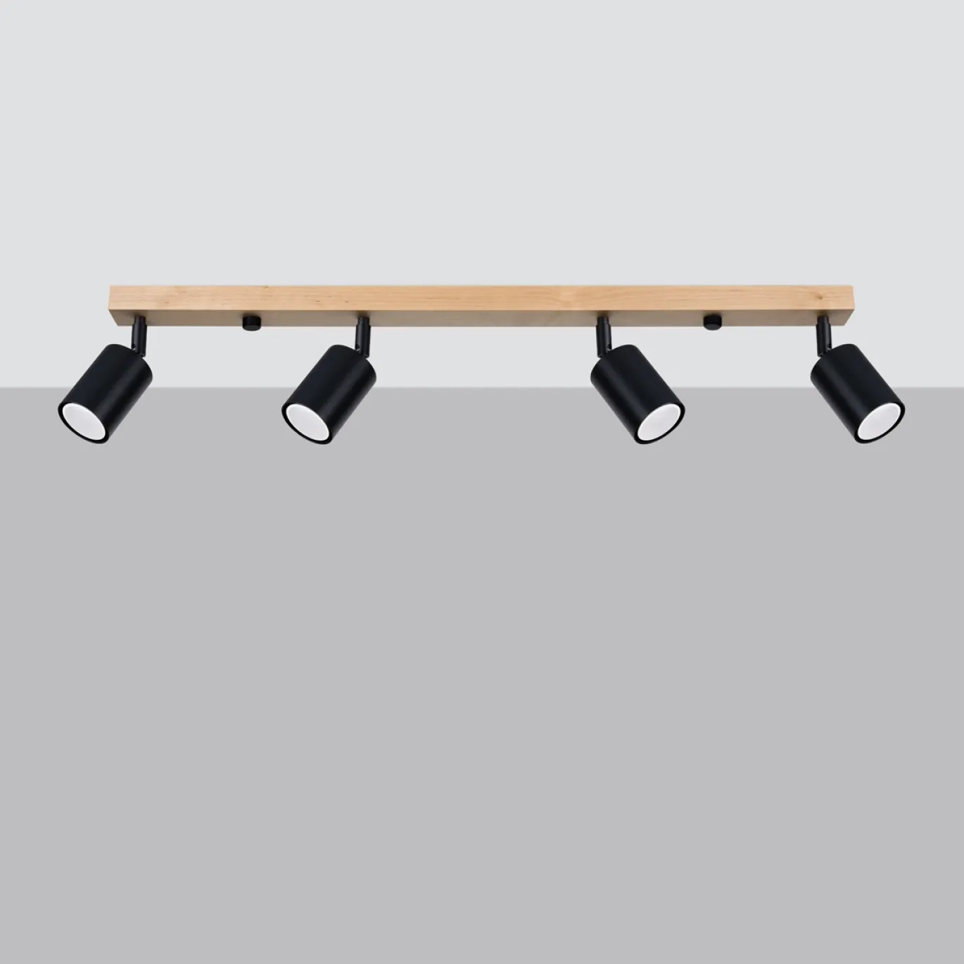 Plafondlamp Verdo 4-Lichts Zwart - Giga Meubel