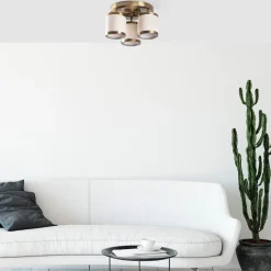 Plafondlamp Way Goud 3-Lichts
