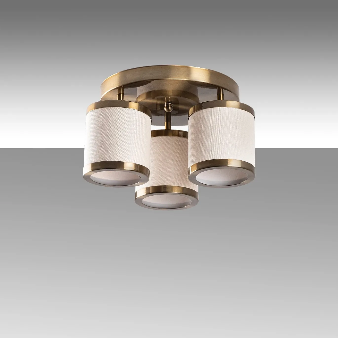Plafondlamp Way Goud 3-Lichts