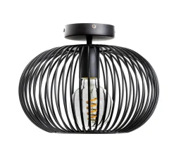Plafondlamp Wire Zwart Ø30cm - Giga Meubel
