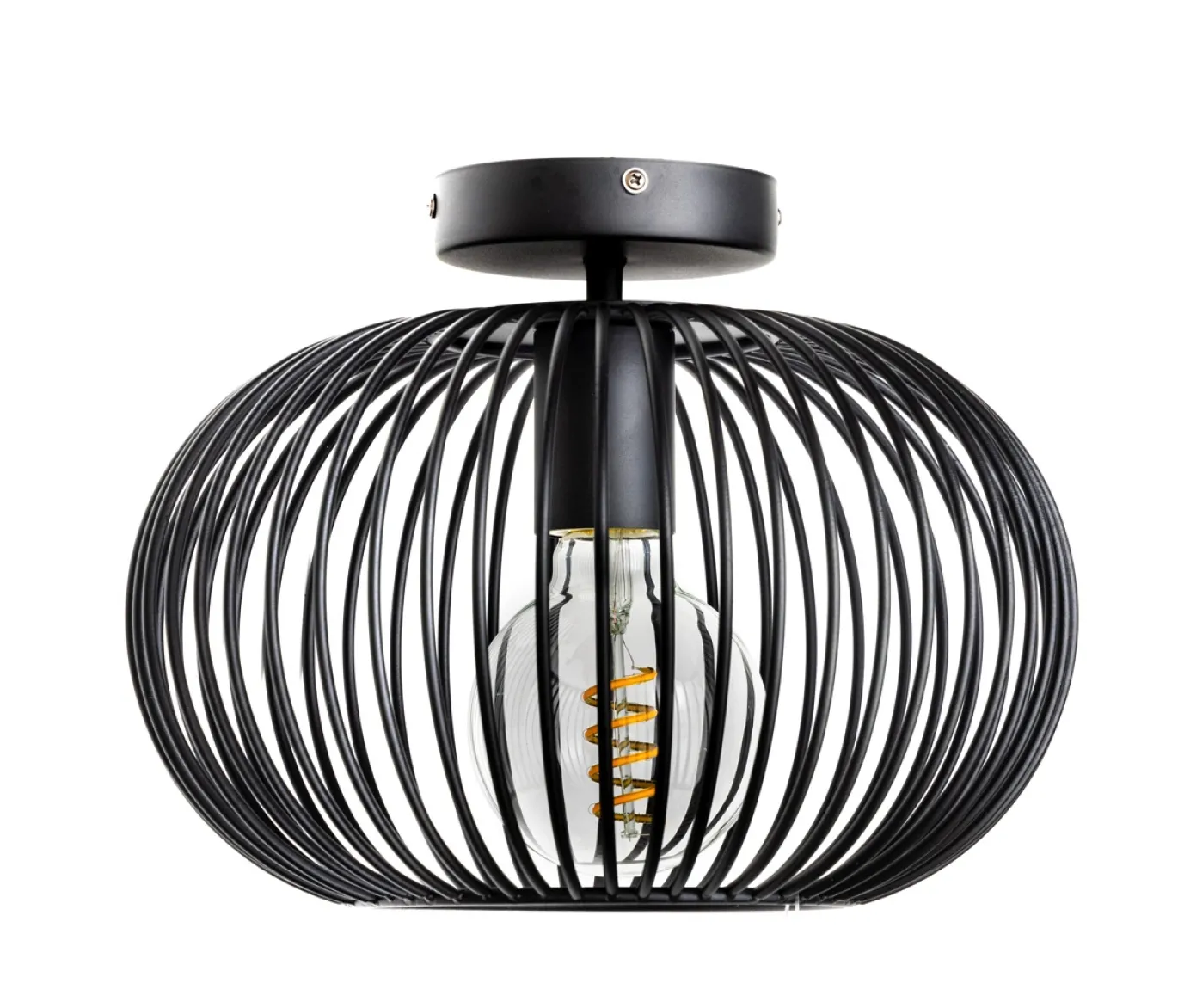 Plafondlamp Wire Zwart Ø30cm - Giga Meubel