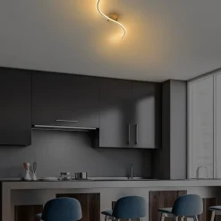 Plafondlamp Yilan Goud