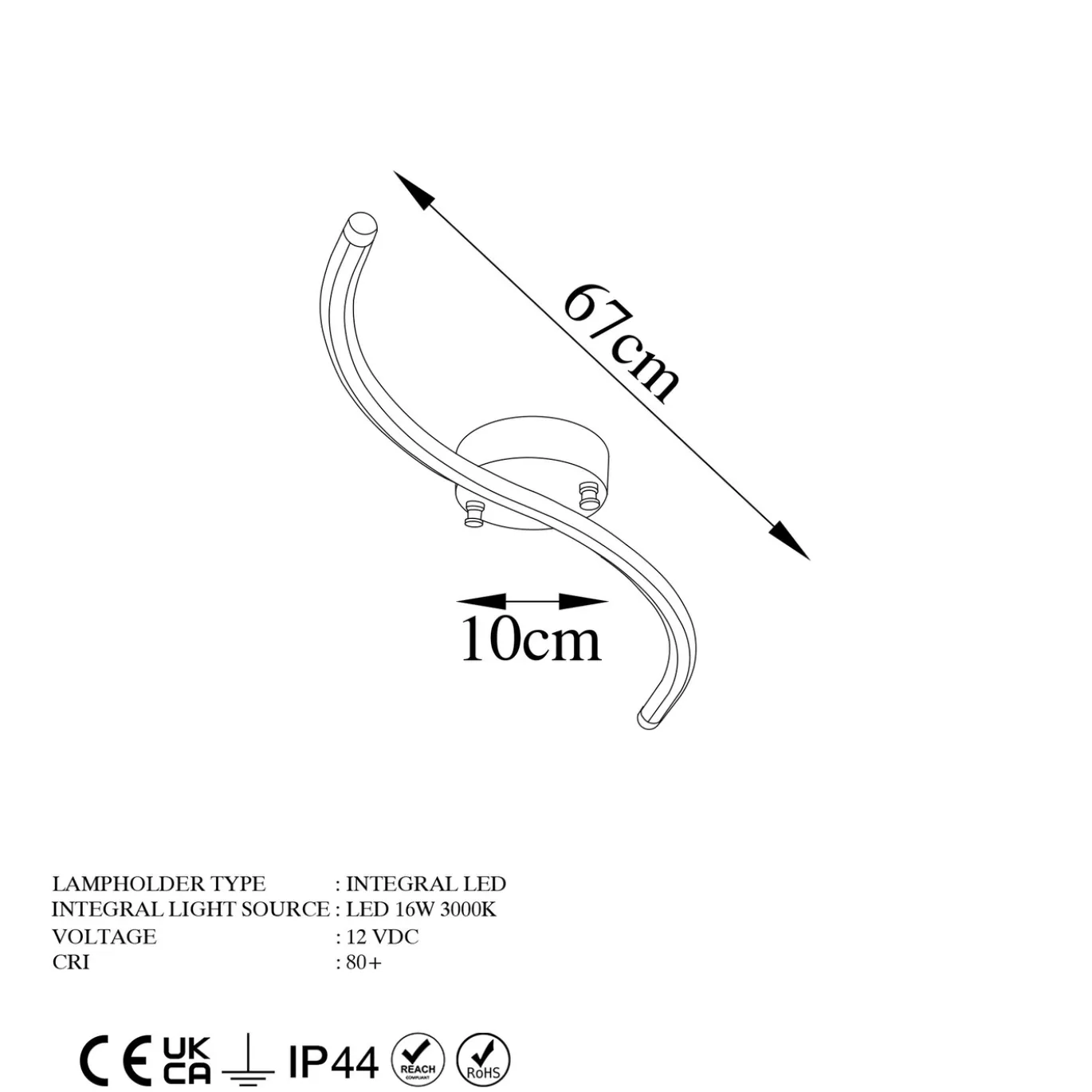 Plafondlamp Yilan Zwart
