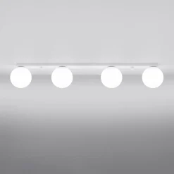 Plafondlamp Yoli 4-Lichts Wit - Giga Meubel