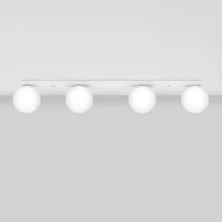 Plafondlamp Yoli 4-Lichts Wit - Giga Meubel