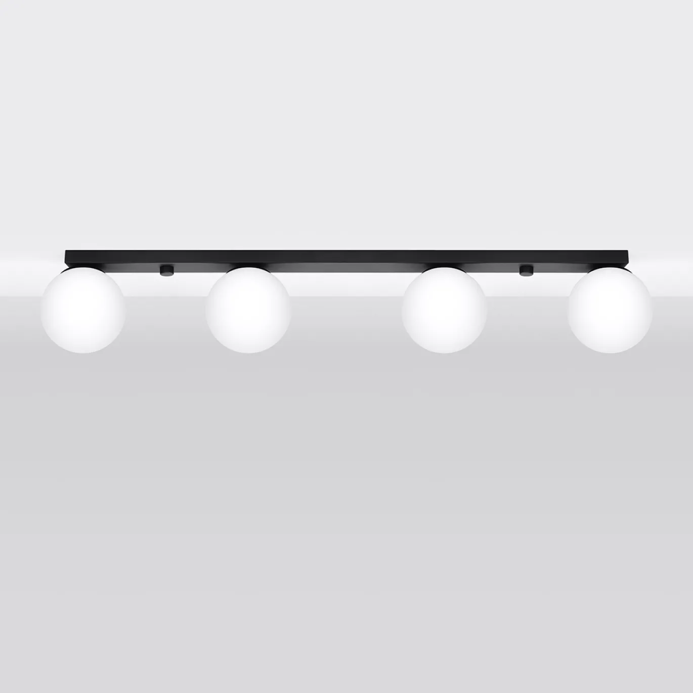 Plafondlamp Yoli 4-Lichts Zwart - Giga Meubel