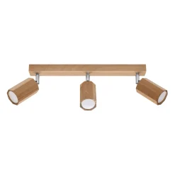 Plafondlamp Zeke 3-Lichts Eikenhout - Giga Meubel