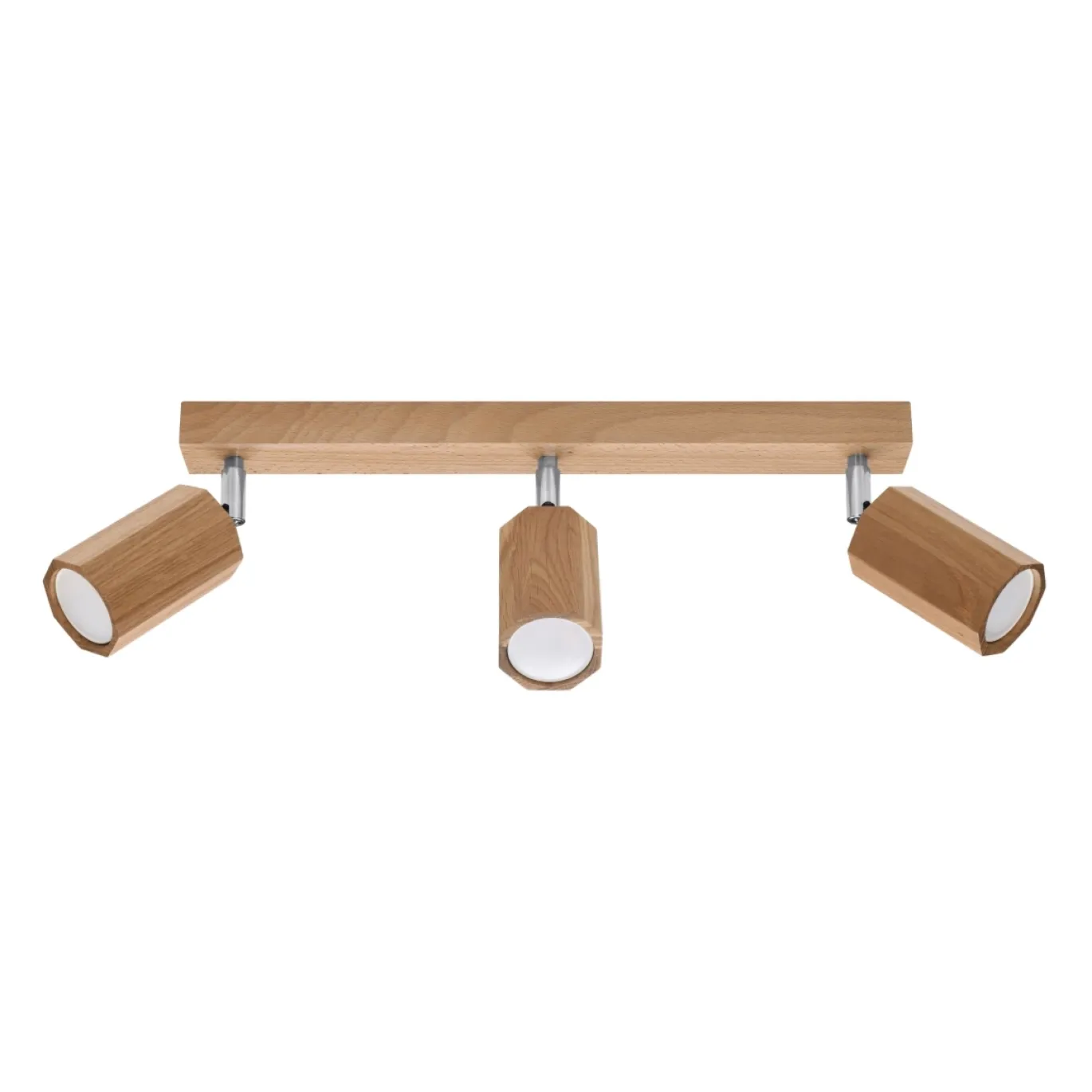 Plafondlamp Zeke 3-Lichts Eikenhout - Giga Meubel