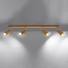 Plafondlamp Zeke 4-Lichts Eikenhout - Giga Meubel