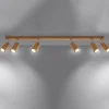 Plafondlamp Zeke 6-Lichts Eikenhout - Giga Meubel