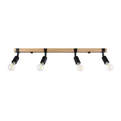 Plafondlamp Zuca 4-Lichts Zwart - Giga Meubel