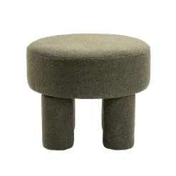 Poef Demi Bouclé Groen - Giga Meubel