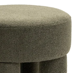 Poef Demi Bouclé Groen - Giga Meubel