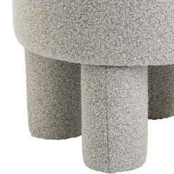 Poef Demi Bouclé Naturel - Giga Meubel