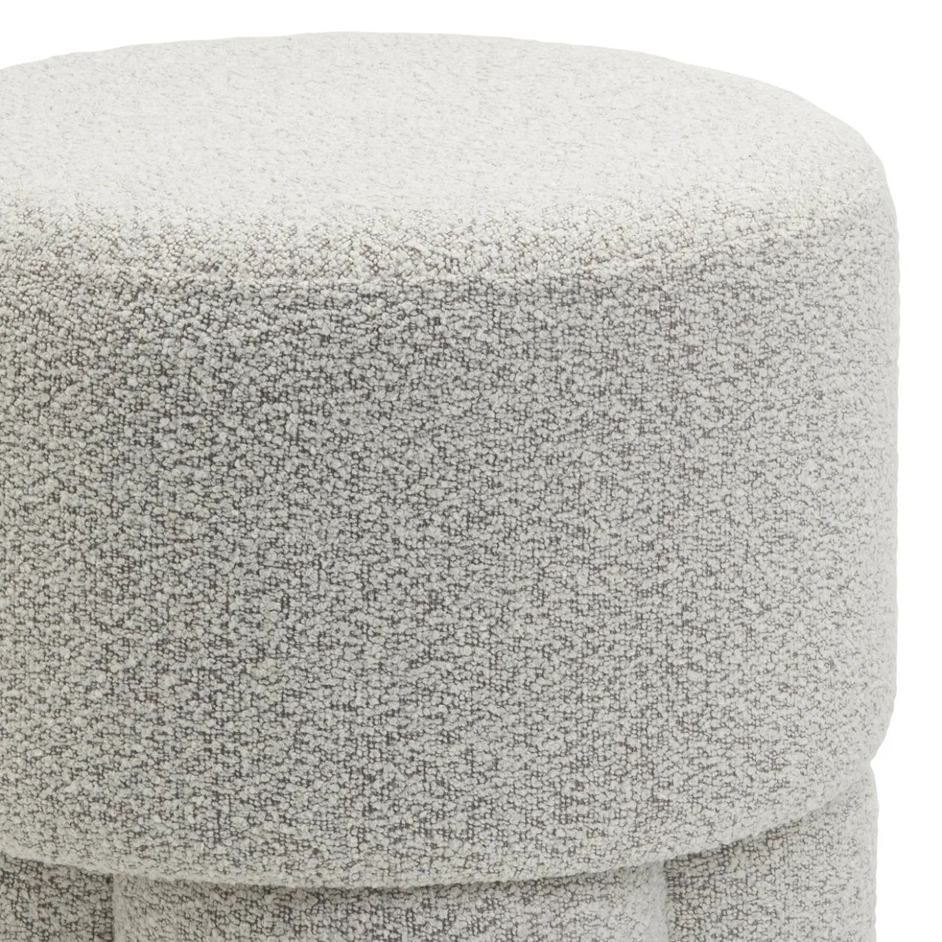 Poef Geneva Bouclé Naturel - Giga Meubel