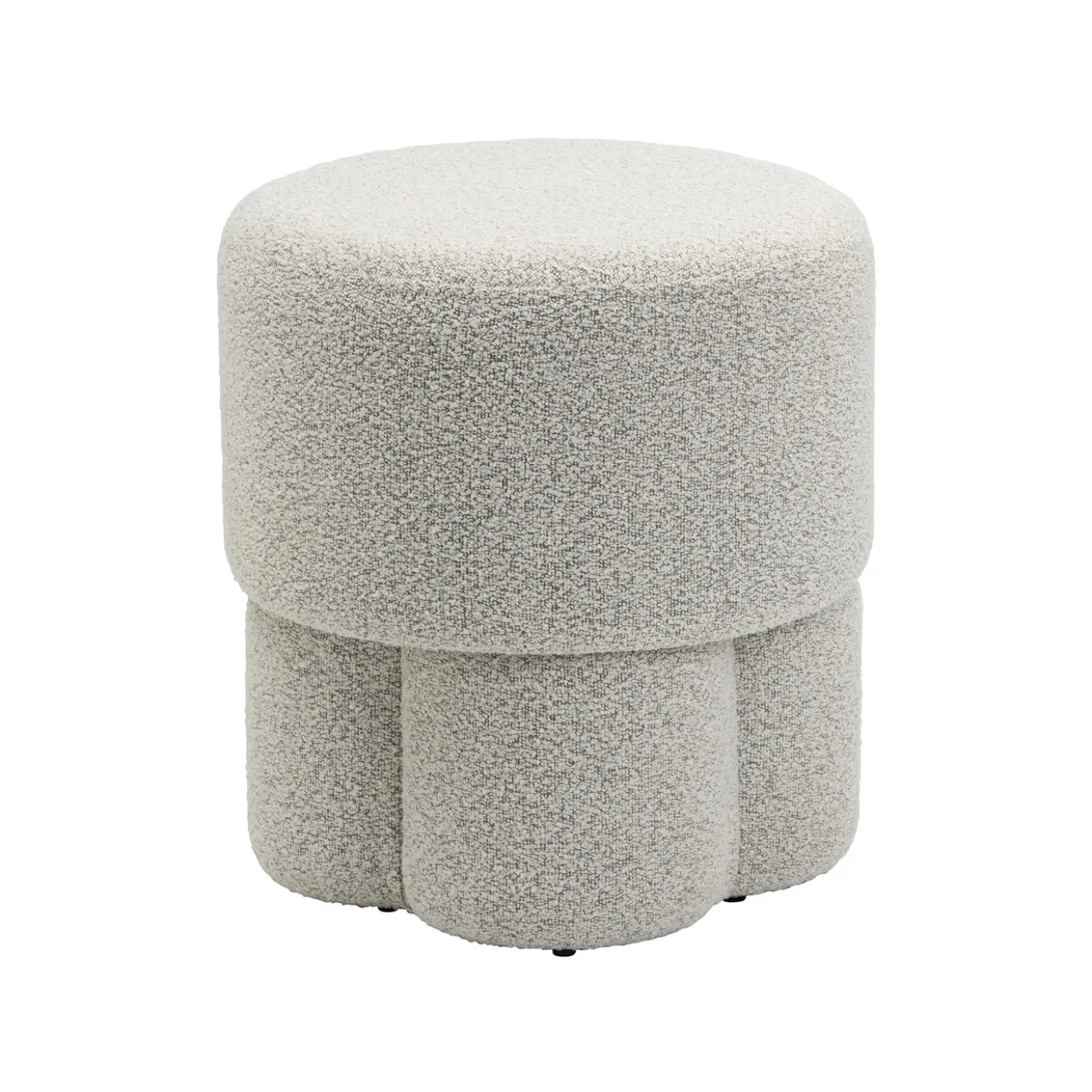 Poef Geneva Bouclé Naturel - Giga Meubel