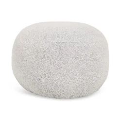 Poef Milly Bouclé Naturel - Giga Meubel