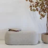 Poef Sarah Beige 100cm - Giga Meubel