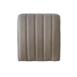 Poef Sera Bouclé Taupe - Giga Meubel