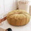 Poef Vintage Teddy Geel